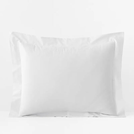 Classic Cool Organic Cotton Percale Solid Sham - White, King