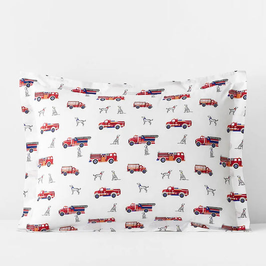 Fireman's Best Friend Classic Cool Organic Cotton Percale Sham - Multi, Standard
