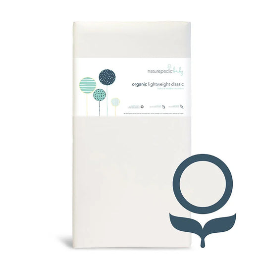 Classic Lightweight Seamless Crib Mattress - White