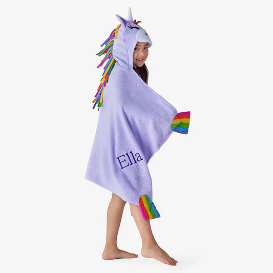 Hooded Towel - Unicorn Lilac