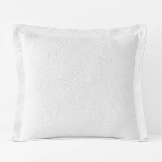 Putnam Cotton Matelassé Sham - White