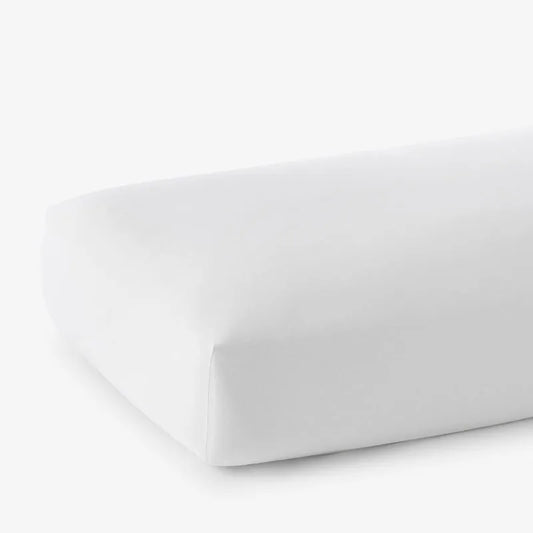 Classic Ultra-Cozy Cotton Flannel Fitted Bed Sheet - White, Queen