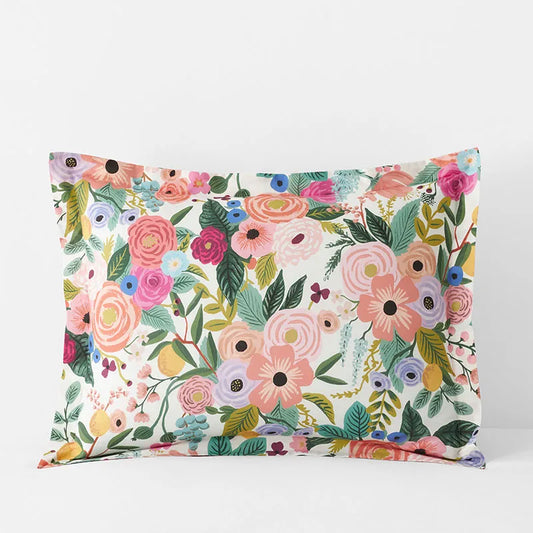 Garden Party Classic Cool Cotton Percale Sham - Multi, Standard