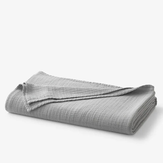 Gossamer Cotton Blanket - Gray, King/Cal. King
