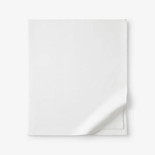Classic Ultra-Cozy Cotton Flannel Flat Bed Sheet - White, Full