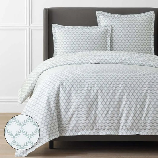 Willowridge Premium Smooth Sateen Duvet Cover - Green, Full
