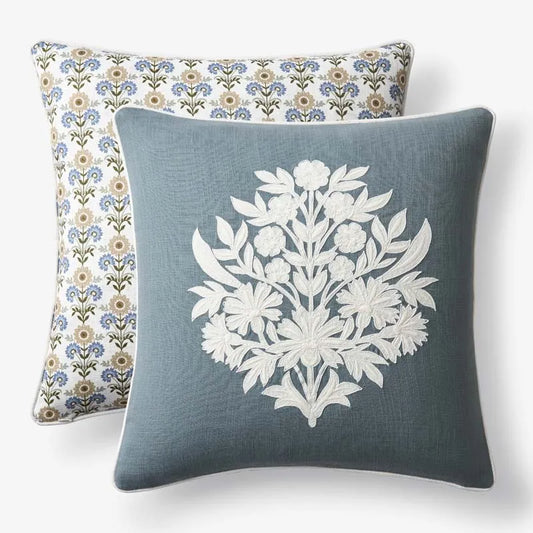 Butti Reversible Decorative Square Pillow Cover - Mineral, 20 in. x 20 in.