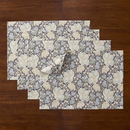 Floral Placemats, Set of 4 - Tapestry Floral