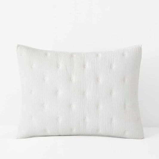 Gauze Deco Quilted Sham - Off White, Standard