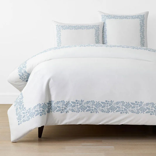 Riverstone Classic Smooth Sateen Duvet Cover - Dusty Blue, Twin/Twin XL