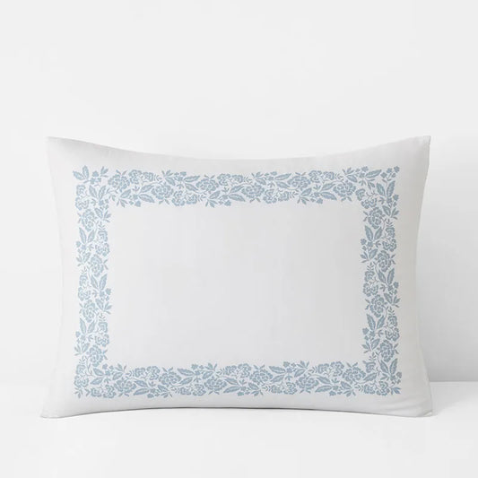 Riverstone Classic Smooth Sateen Sham - Dusty Blue, Standard