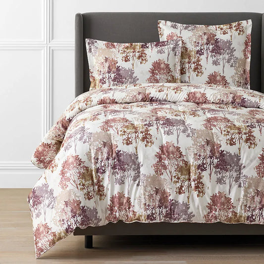Woodland Wonders Premium Smooth Wrinkle-Free Sateen Comforter - Brick, Twin/Twin XL