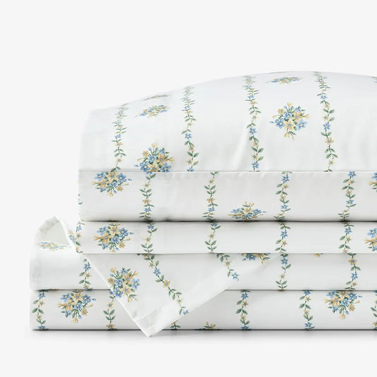 Garden Burst Premium Smooth Wrinkle-Free Sateen Bed Sheet Set - Mini Floral, Twin
