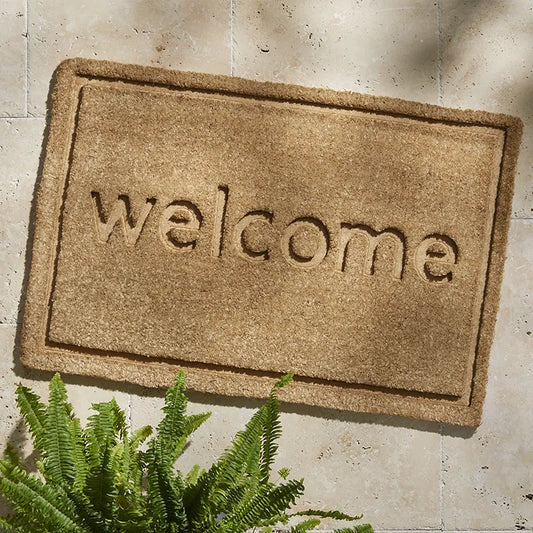 Welcome Coir Doormat - Natural, 18 in. x 30 in.