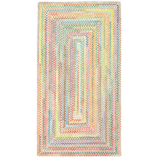 Garden Stripe Reversible Braided Cotton Rug - Multi, 3' x 5'