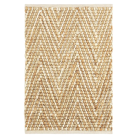 Meghan Handwoven Jute Rug - Ivory/Beige, 5' x 8'
