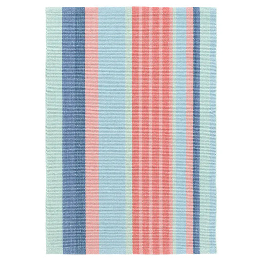 Aruba Stripe Handwoven Cotton Rug - Multi, 4' x 6'