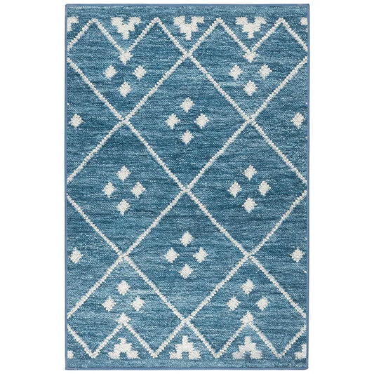 Kota Washable Rug - Indigo, 3' x 5'