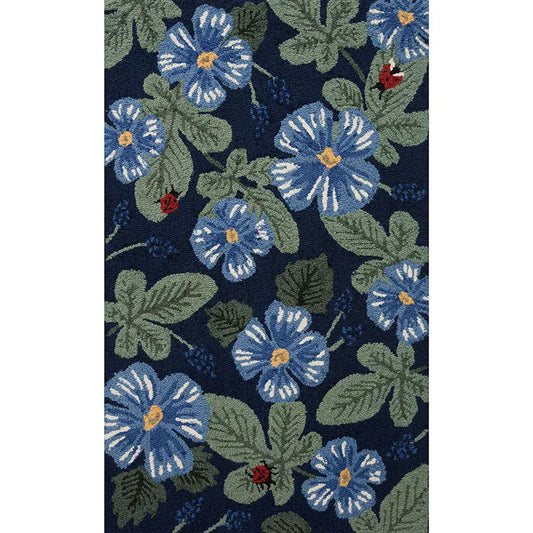 Minnie Wool Rug - Navy, 2' x 3'