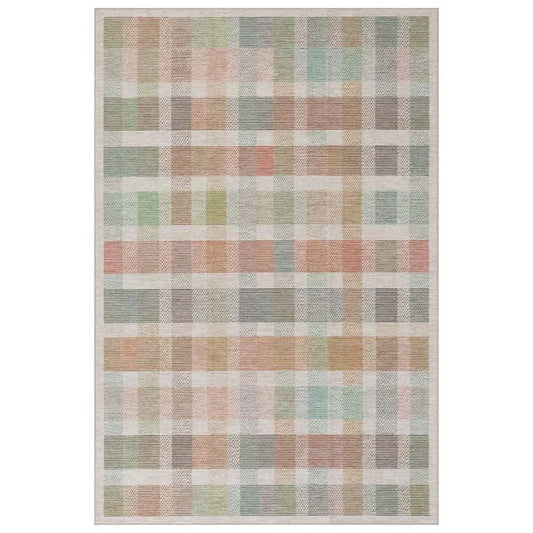 Chanan Farmhouse Plaid Washable Rug - Multi, 2' 6" x 8' Runner