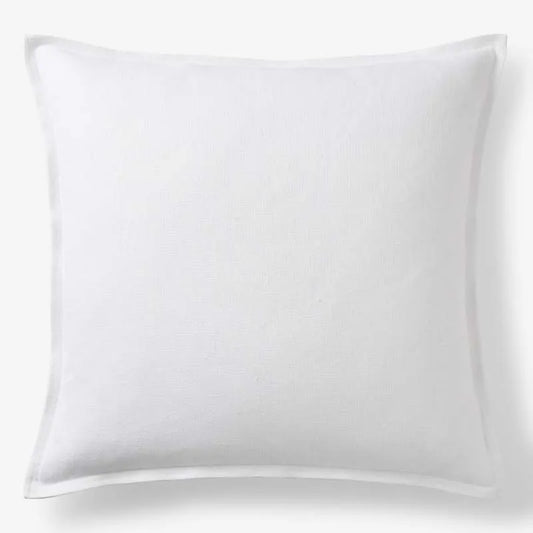 Linen Decorative Square Pillow Cover - White, 24 in. x 24 in.
