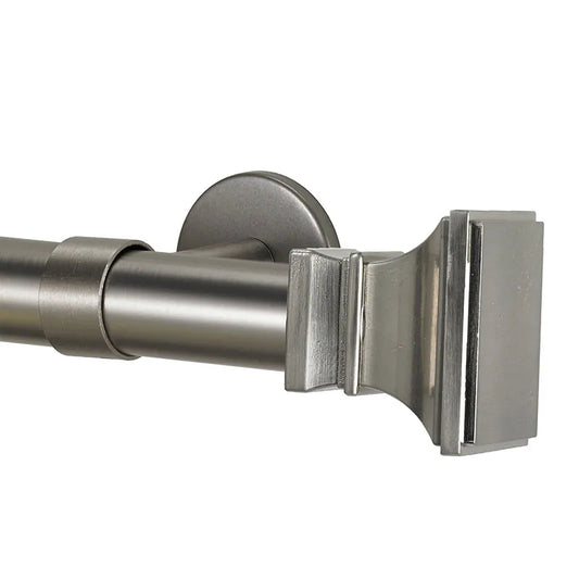 Flared Square Finial and 1" diameter Rod Set - Stainless, 72"