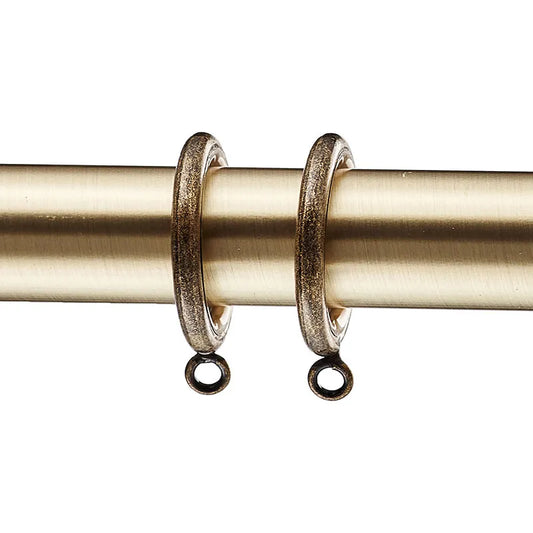 .75" Drapery Rings, Set of 10 - Antique Gold, OS