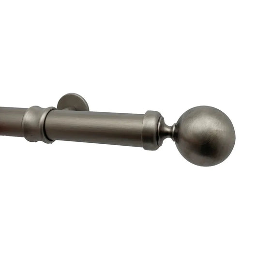 Sphere Finial and 1.5" diameter Rod Set - Pewter, 84"