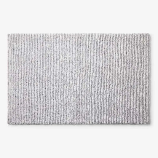 Thin Stripe Bath Rug - Silver, 24 in. x 40 in.