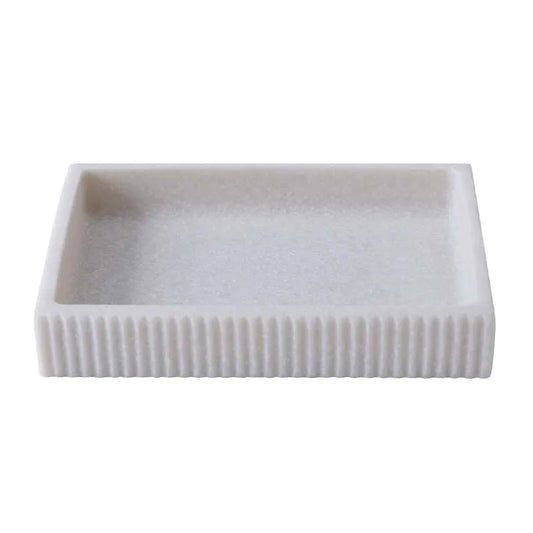 Textured Soap Dish - Ivory
