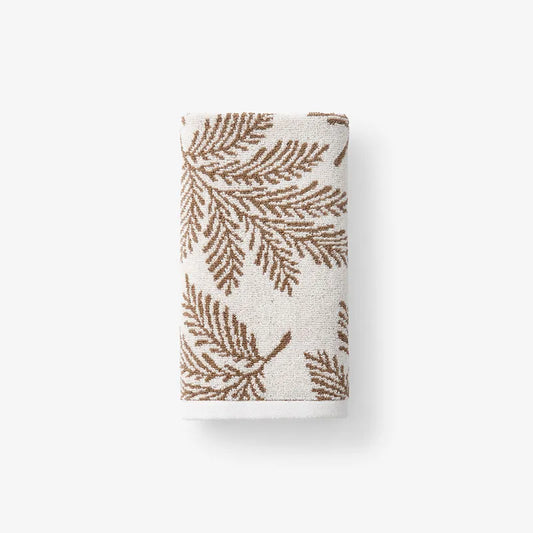 Leaf Hand Towel - Beige