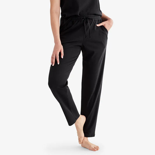 Pima Cotton Tapered Pants - Black, XL