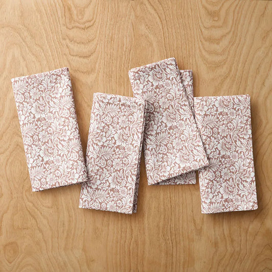 Flower Bloom Napkins, Set of 4 - Blooming Floret