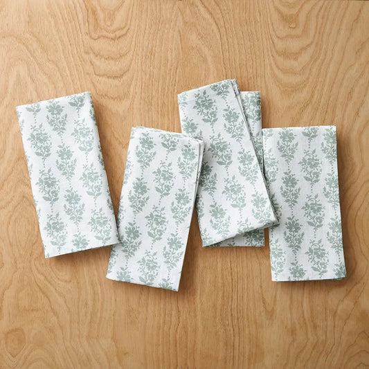 Charming Flower Napkins, Set of 4 - Charming Flower