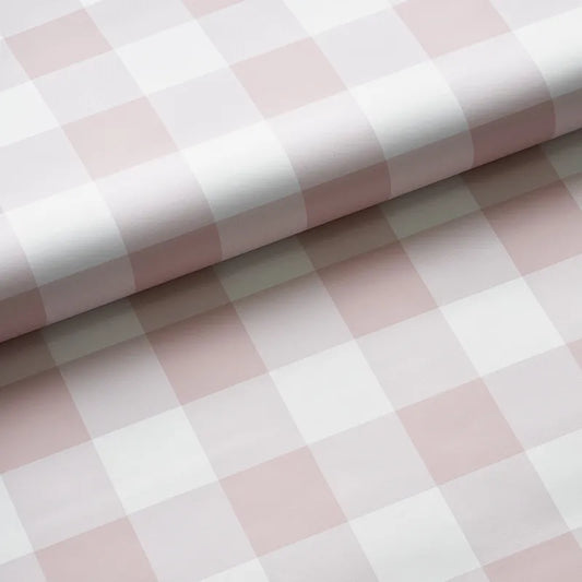 Ditsy Gingham Removable Wallpaper - Pink, Panel