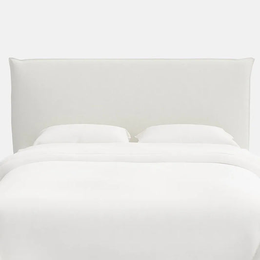 Sutton Textured Linen Headboard - White, Twin