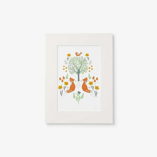 Forest Animals Wall Art - Orange