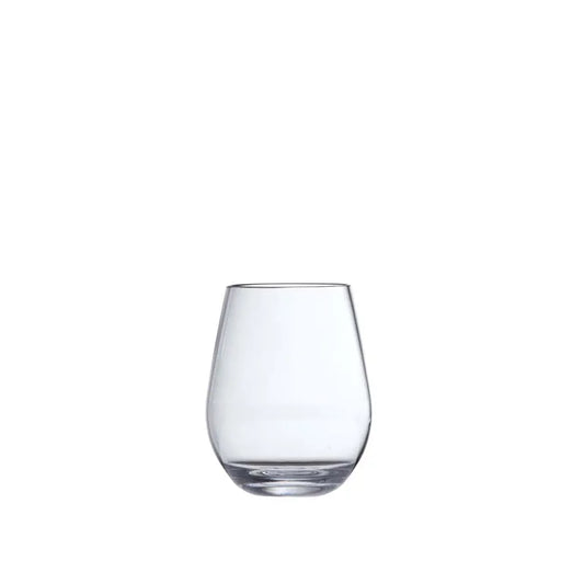 Outdoor Stemless Wine Glasses, Set of 6 - Clear
