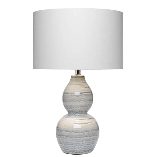 Ceramic Wave Table Lamp - Blue