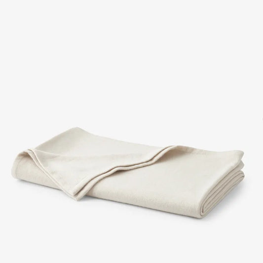 Luxe Lambswool Blanket - Ivory, Twin/Twin XL