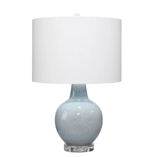Blue Glaze Ceramic Table Lamp - OS