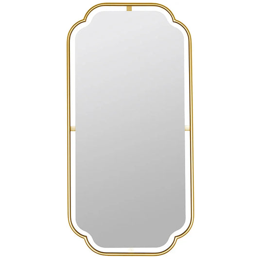 Gilded Floating Frame Wall Mirror - Gold