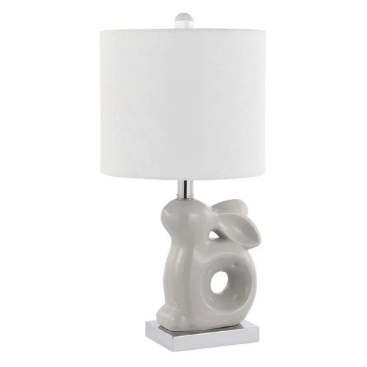 Ceramic Animal Table Lamp - Gray, Bunny