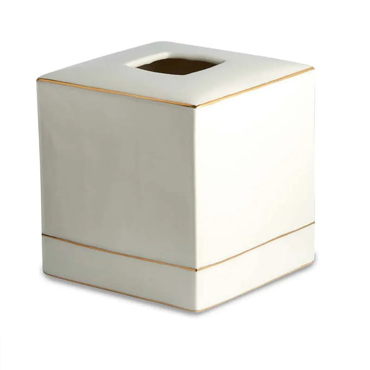 Luxe Tissue Box - Cream and Gold