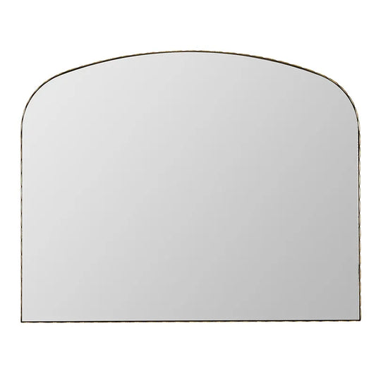 Arched Scalloped Wall Mirror - Gold