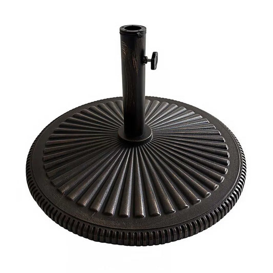 Scallop Umbrella Base - Black, 48 lbs.