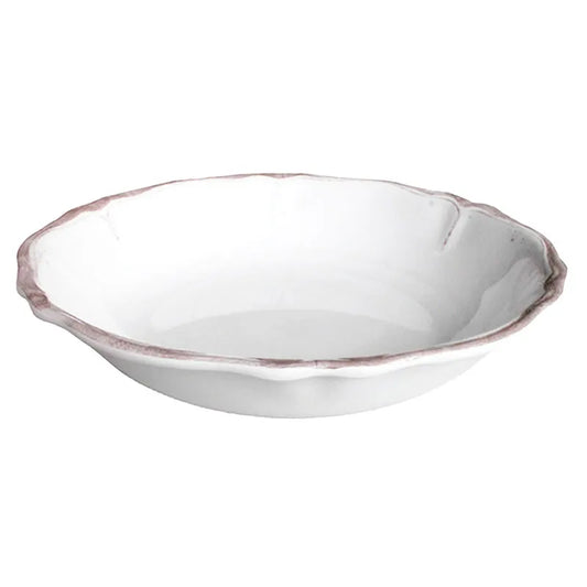 Rustica Antique White Melamine Serving Bowl - White