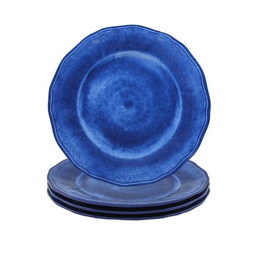 Campania Melamine Salad Plates, Set of 4 - Blue