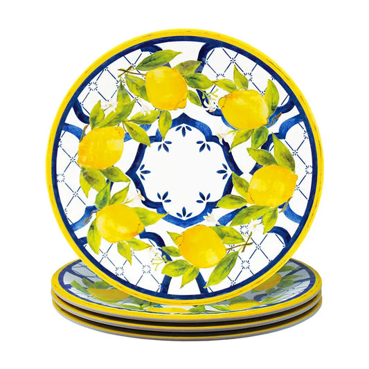 Palermo Melamine Dinner Plates, Set of 4