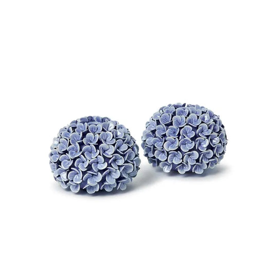Hydrangea Bud Vases, Set of 2 - Blue
